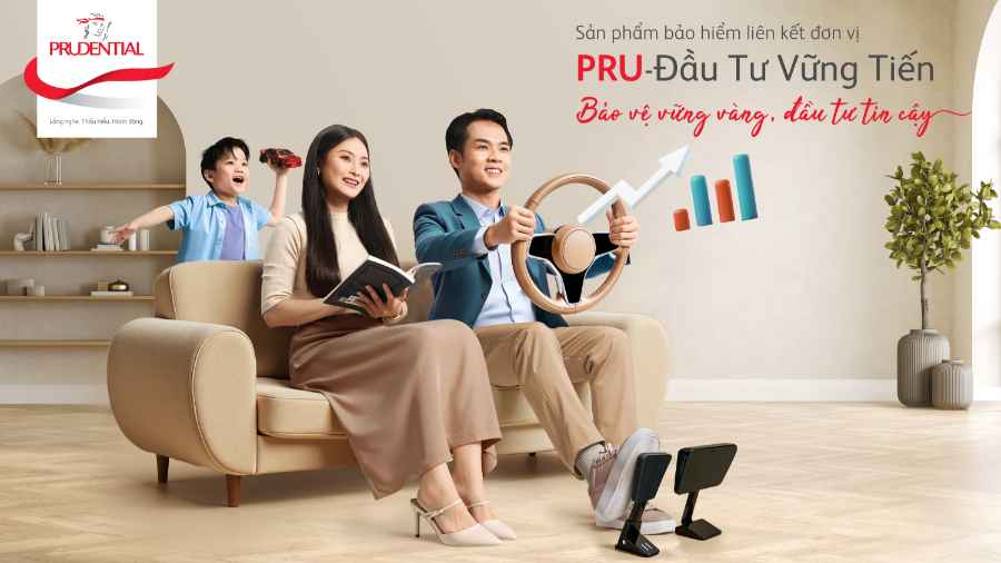 Sản phẩm bảo hiểm liên kết đơn vị PRU-Đầu Tư Vững Tiến vừa được ra mắt vào tháng 9/2025. Ảnh: Prudential Việt Nam.