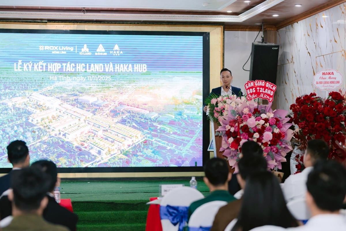 Ông Lê Xuân Hưng - Tổng giám đốc HC Land phát biểu tại sự kiện.