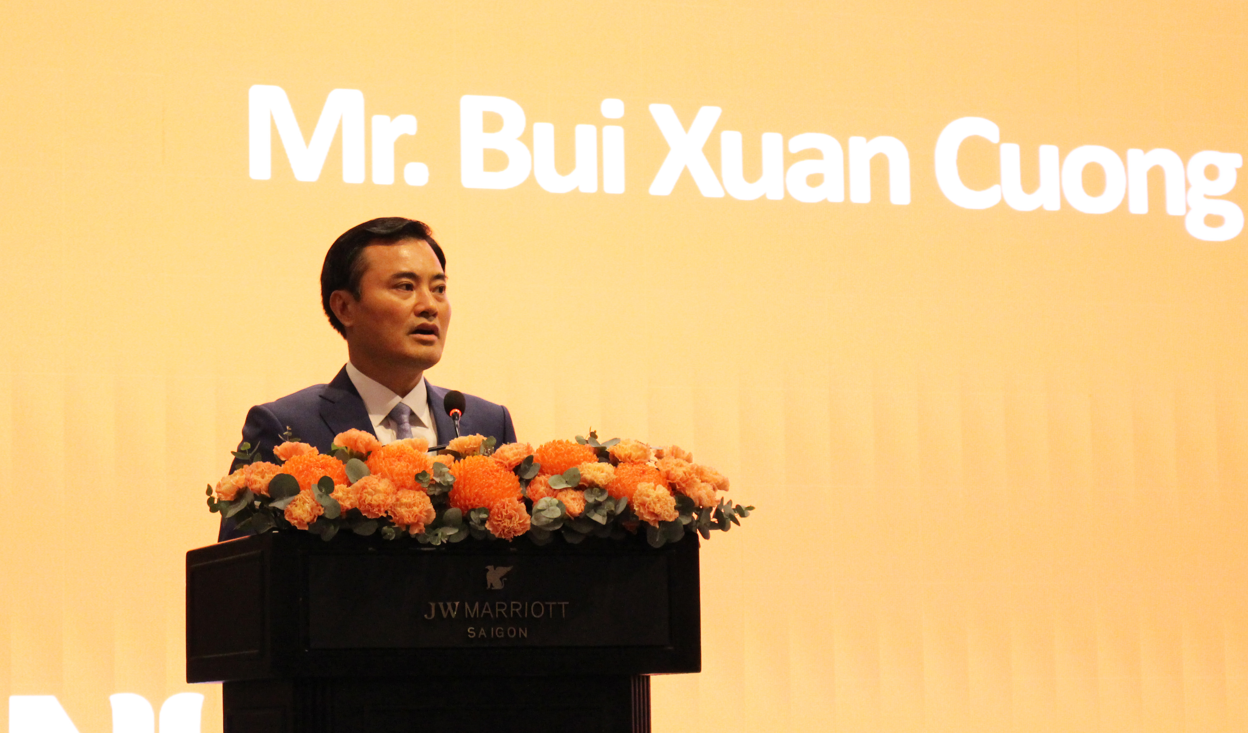 Phó Chủ tịch UBND TP. Hồ Chí Minh Bùi Xuân Cường phát biểu tại hội thảo - Ảnh: Cổng thông tin điện tử TP. Hồ Chí Minh.