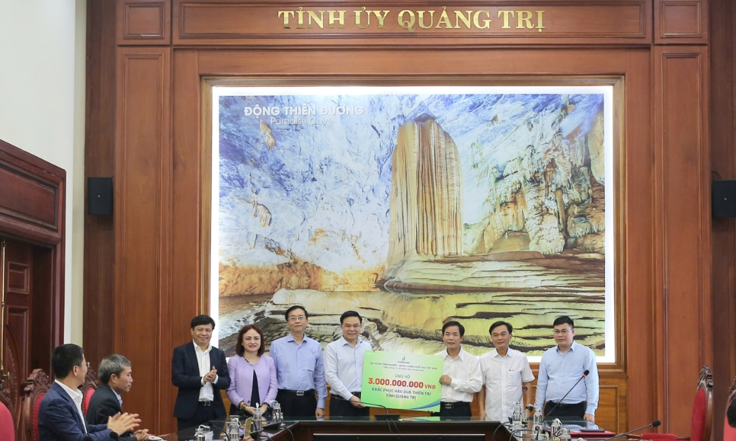 Petrovietnam đồng hành cùng tỉnh Quảng Trị và thành phố Huế khắc phục hậu quả thiên tai