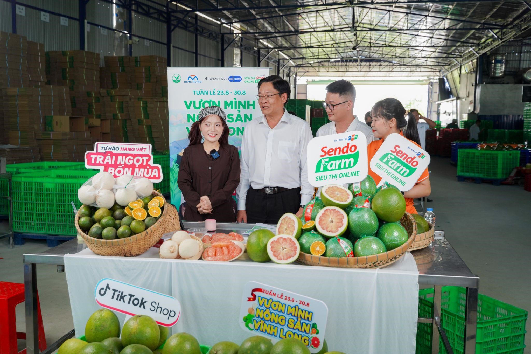 Sendo Farm đồng hành cùng Sở Công thương tỉnh Vĩnh Long tổ chức Tuần lễ vươn mình Nông sản Vĩnh Long (Ảnh: Sendo Farm).