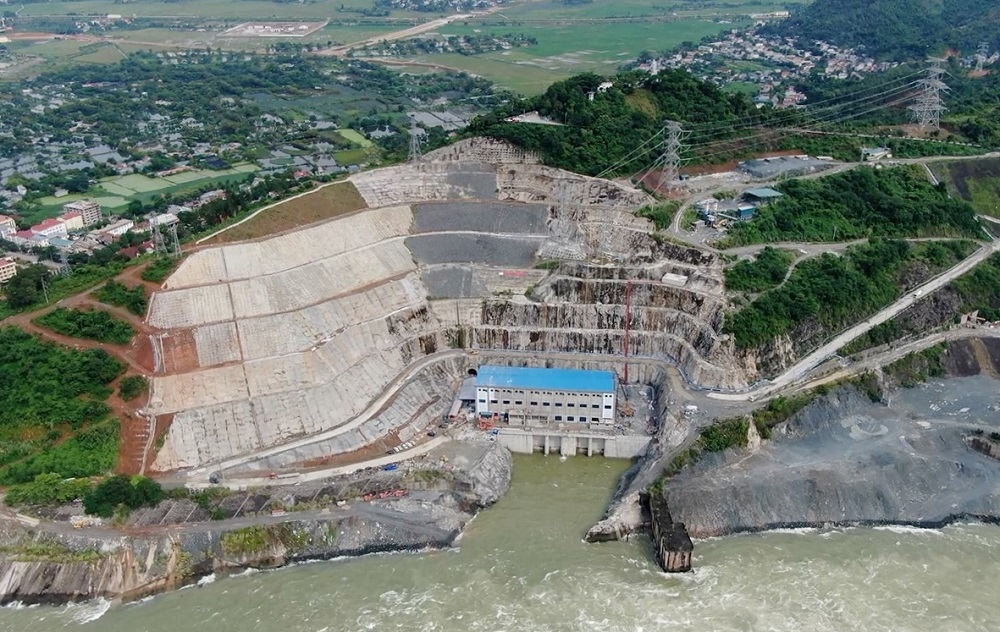 Toàn cảnh dự án Nhà máy Thủy điện Hòa Bình mở rộng.