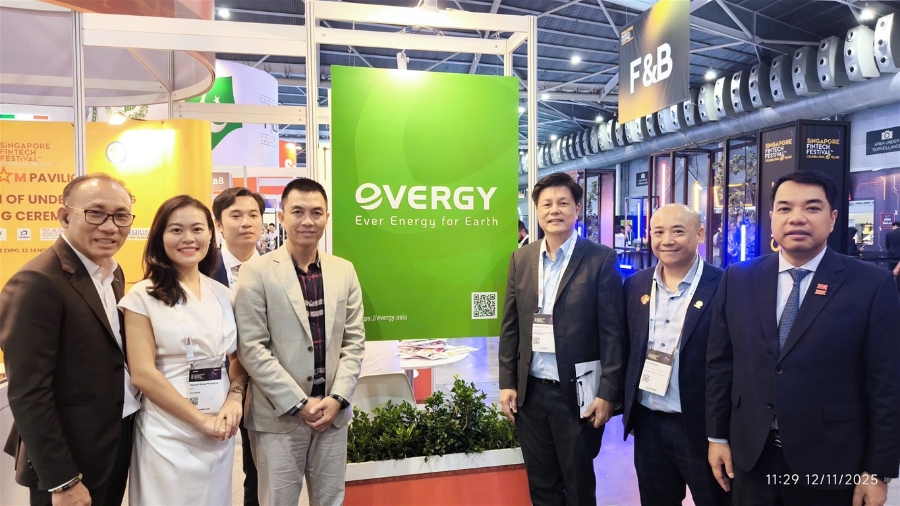 Gian hàng Quốc gia – Vietnam Pavilion tại Singapore FinTech Festival (SFF). Ảnh: HANOISME