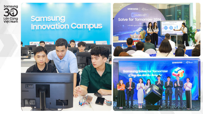 Ngoài sản xuất, Samsung có nhiều chương trình ý nghĩa trong việc kiến tạo tương lai số tại Việt Nam.