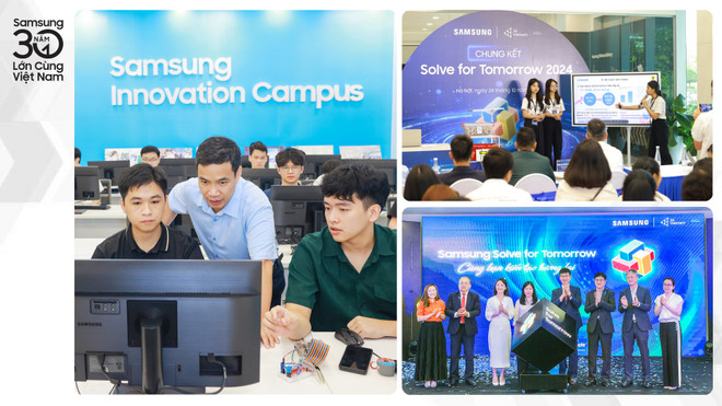 Ngoài sản xuất, Samsung có nhiều chương trình ý nghĩa trong việc kiến tạo tương lai số tại Việt Nam.