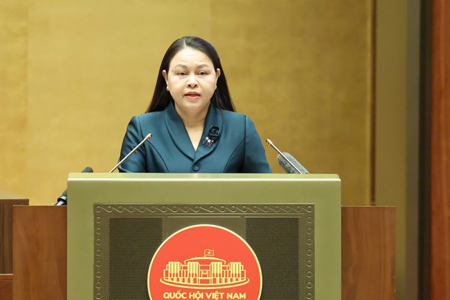 Bà Nguyễn Thị Thu Hà, Ủy viên Trung ương Đảng, Phó Chủ tịch - Tổng Thư ký Ủy ban Trung ương Mặt trận Tổ quốc Việt Nam. Ảnh: Mặt trận.