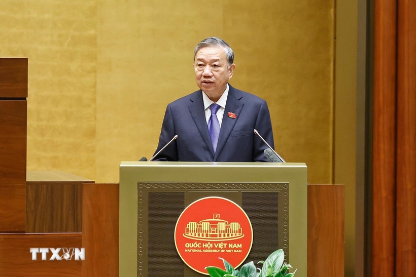 Tổng Bí thư Tô Lâm phát biểu chỉ đạo Hội nghị. Ảnh: TTXVN