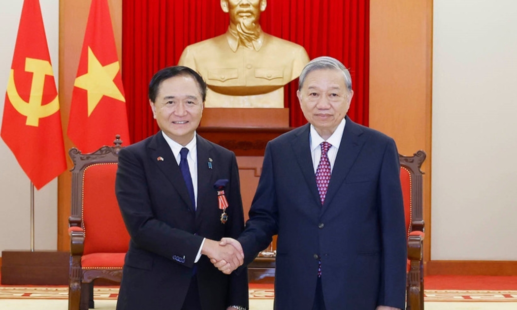 Tổng Bí thư Tô Lâm tiếp Thống đốc tỉnh Kanagawa (Nhật Bản) và Lãnh đạo Tập đoàn Luxshare-ICT (Trung Quốc) 