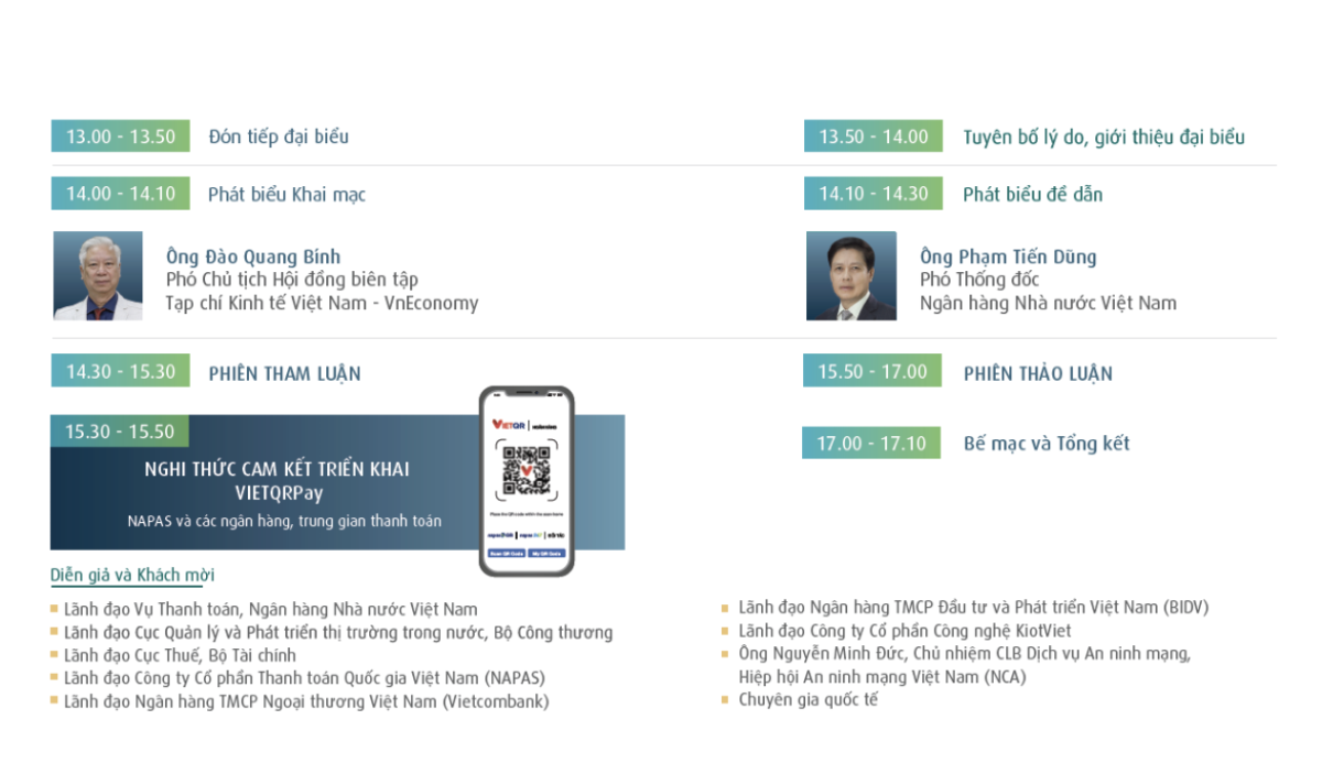 Dự kiến chương trình&nbsp;Hội thảo 