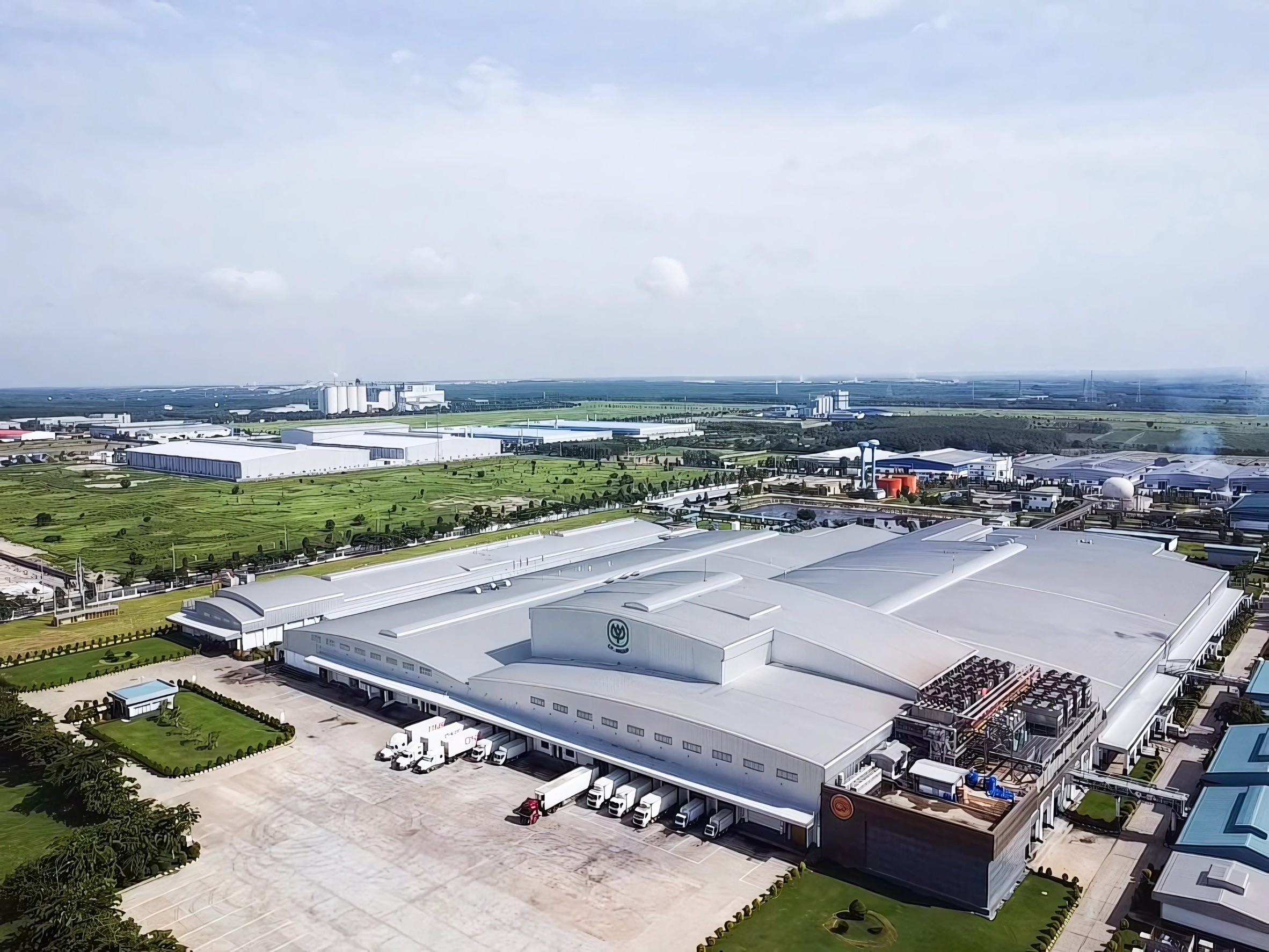 Nhà máy CPV Food Bình Phước là một trong những tổ hợp sản xuất gia cầm hiện đại bậc nhất Đông Nam Á. Nguồn: C.P. Việt Nam.