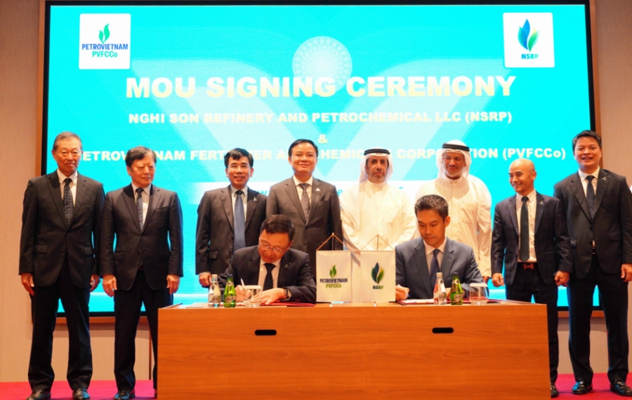 Lễ ký kết thỏa thuận hợp tác giữa NSRP và PVFCCo.