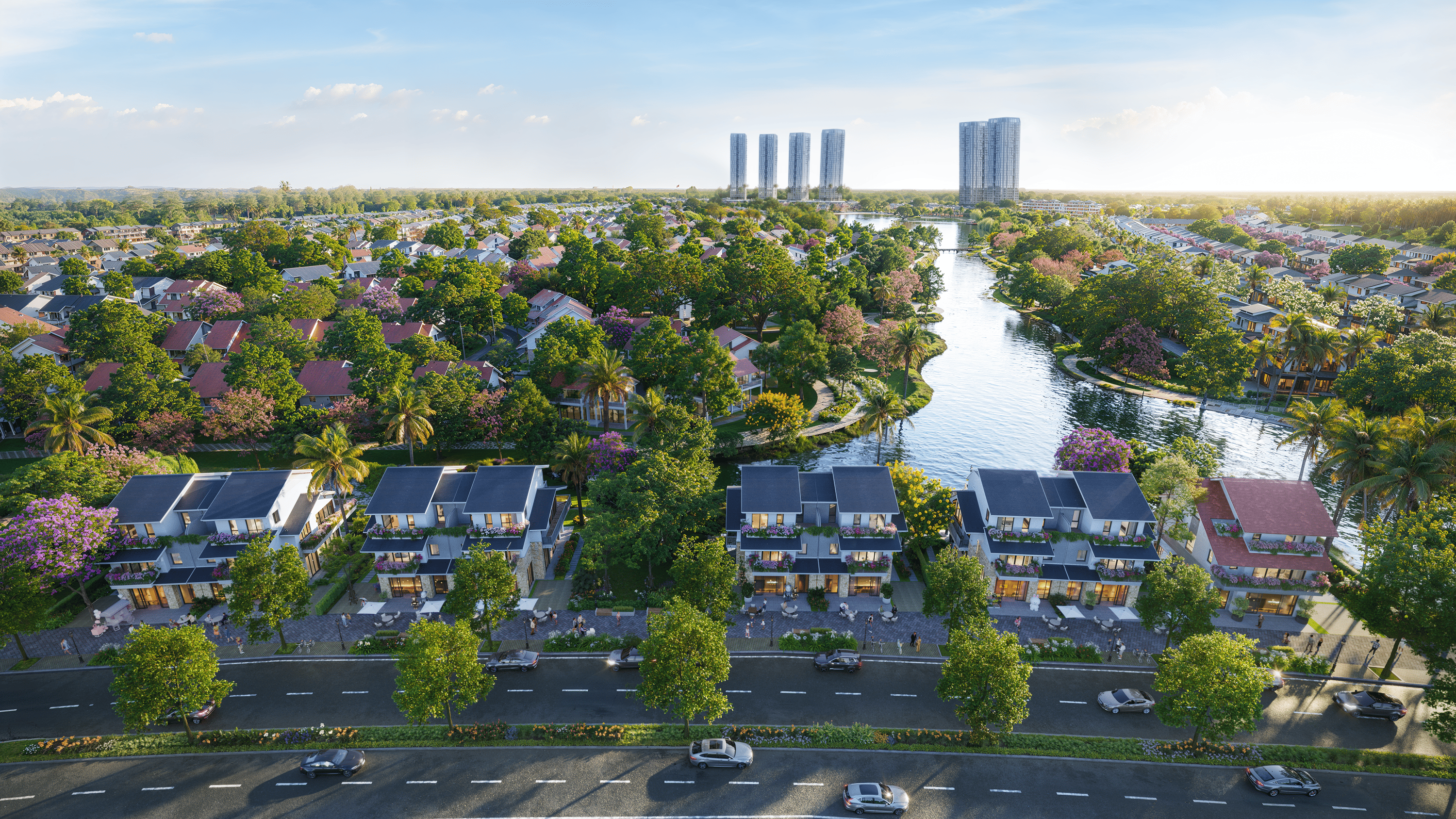 Ảnh phối cảnh Villa đại lộ giới hạn 103 căn tại Retreat Forest.