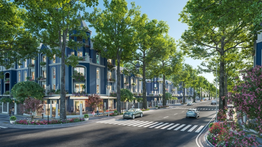 Eurowindow Central Avenue thiết kế theo phong cách tân cổ điển sang trọng.