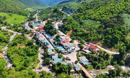 Một góc xã biên giới Pù Nhi, tỉnh Thanh Hoá. Ảnh: Pó Ly.