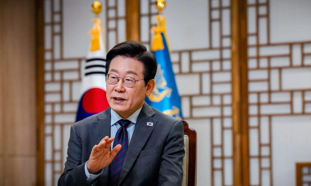 Tổng thống Hàn Quốc Lee Jae Myung - Ảnh: Bloomberg.