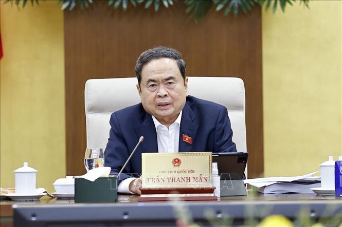 Chủ tịch Quốc hội Trần Thanh Mẫn phát biểu. Ảnh: Quốc hội.