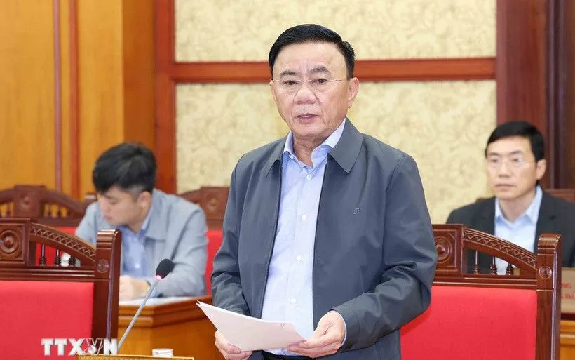 Thường trực Ban Bí thư chủ trì Phiên họp Thường trực Tiểu ban Tổ chức phục vụ Đại hội XIV của Đảng