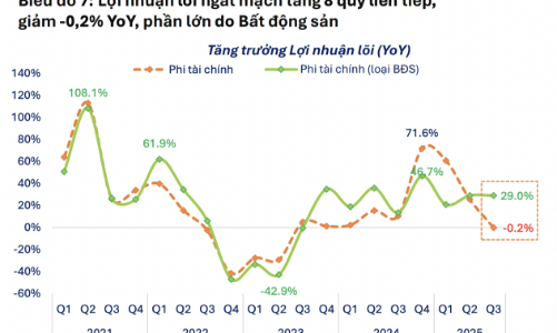Lợi nhuận lõi của doanh nghiệp Phi Tài chính giảm trong quý 3 do áp lực từ nhóm Bất động sản