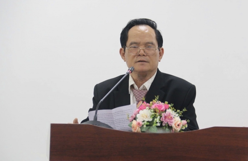 Chủ tịch- kiêm Giám đốc Chi nhánh Đỗ Văn Chước phát biểu nhận nhiệm vụ.