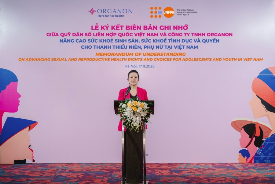 Bà Võ Thị Thúy Hà phát biểu về tầm nhìn và cam kết của chương trình.