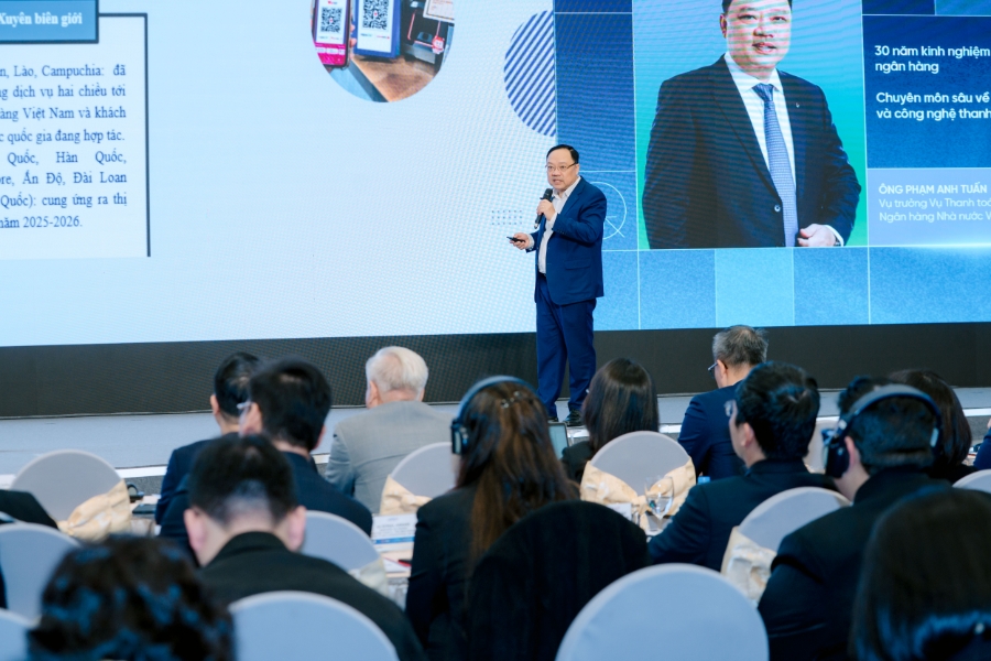 Ông Phạm Anh Tuấn, Vụ Thanh toán, Ngân hàng Nhà nước chia sẻ bức tranh tổng quan về hệ thống thanh toán không dùng tiền mặt nói chung hiện nay ở nước ta. 