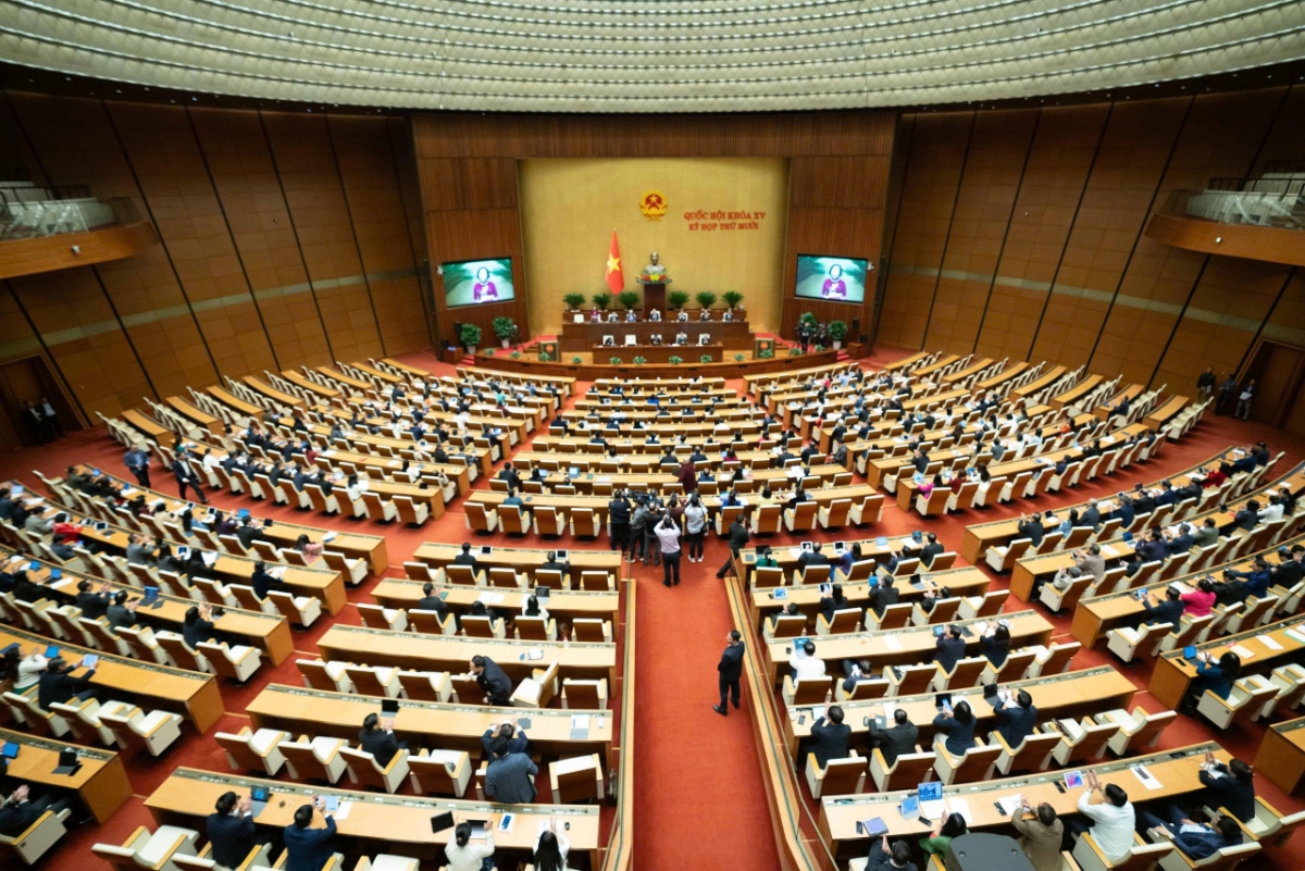 Toàn cảnh phiên thảo luận. Ảnh: Quochoi.vn.