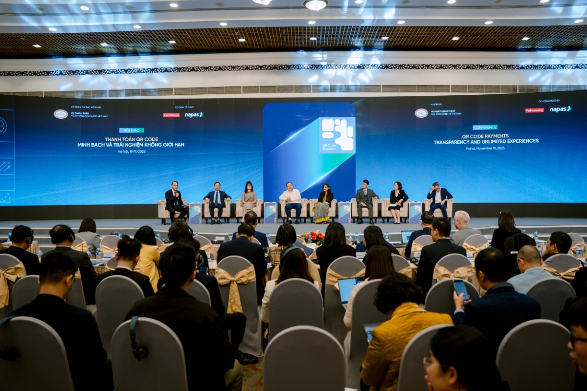 Hội thảo “Thanh toán QR CODE: Minh bạch và trải nghiệm không giới hạn” (Ảnh: Việt Dũng)