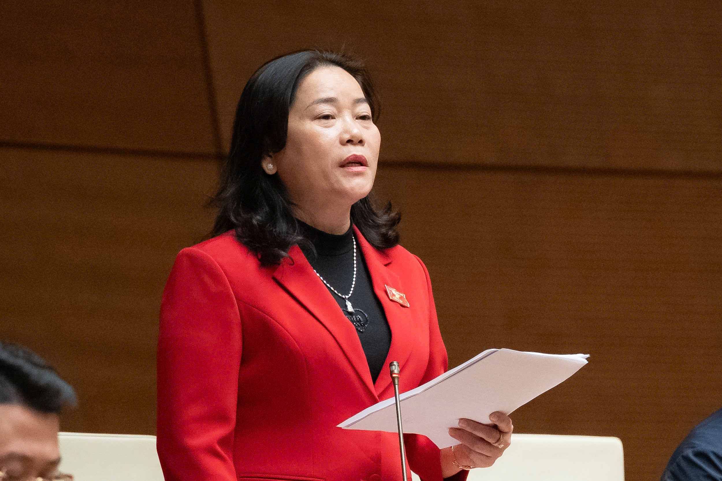 Đại biểu Lê Thị Thanh Lam, Đoàn ĐBQH TP. Cần Thơ. Ảnh: Quochoi.vn.