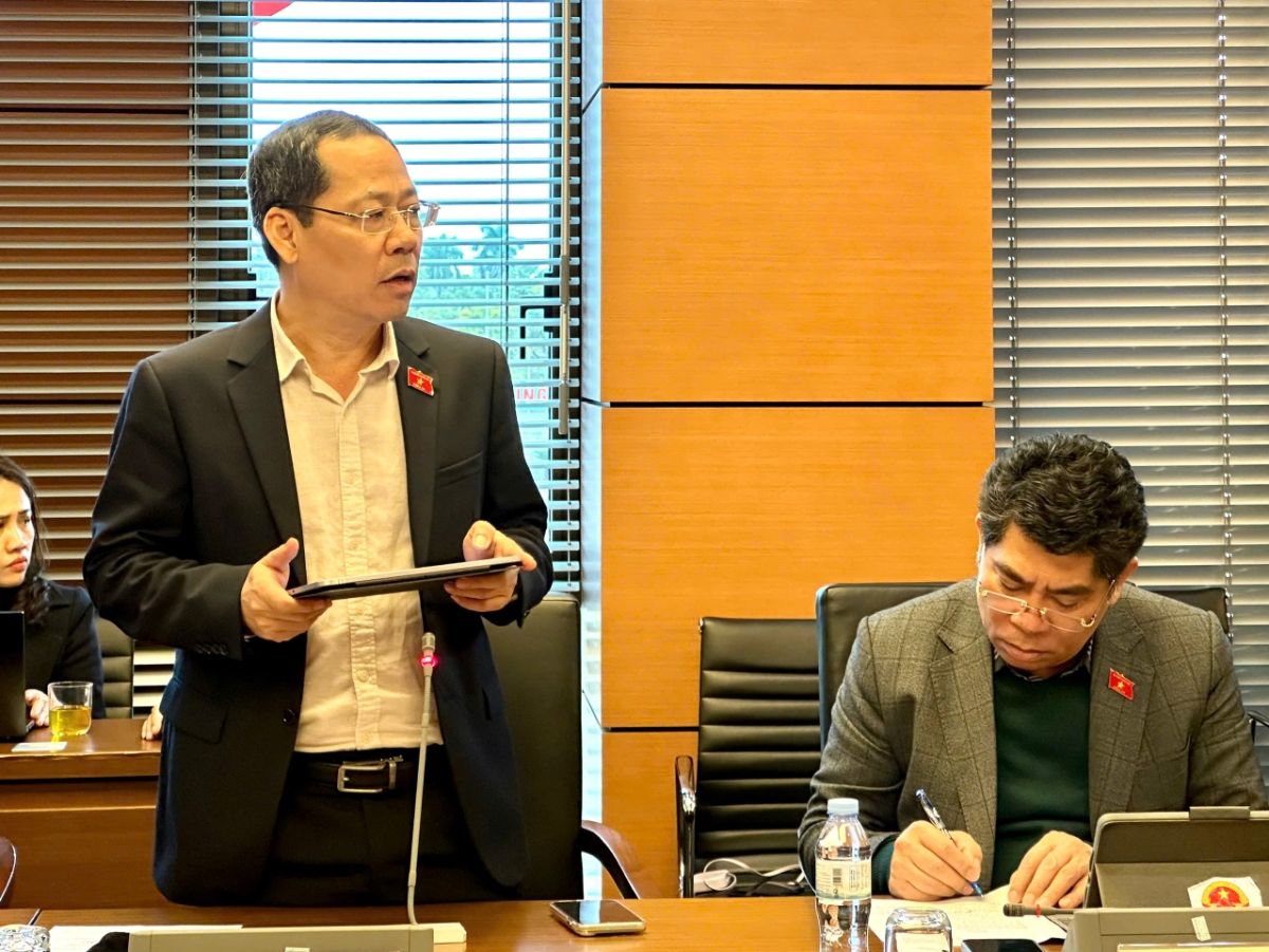 Đại biểu Trần Nhật Minh phát biểu tại buổi thảo luận. Ảnh: QH