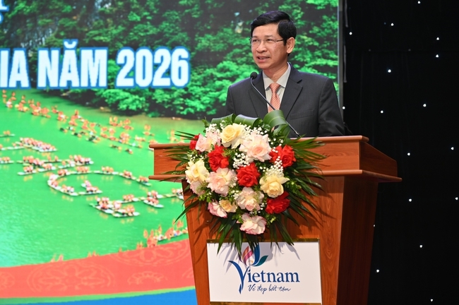 Thứ trưởng Hồ Anh Phong phát biểu&nbsp;tại hội nghị.