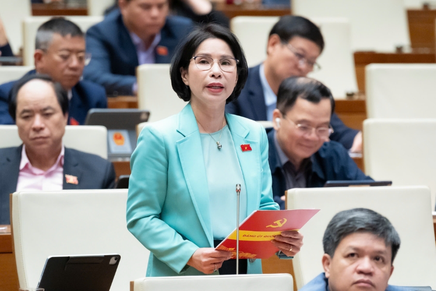 Đại biểu Trần Thị Nhị Hà, Đoàn ĐBQH TP. Hà Nội. Ảnh: Quochoi.vn.