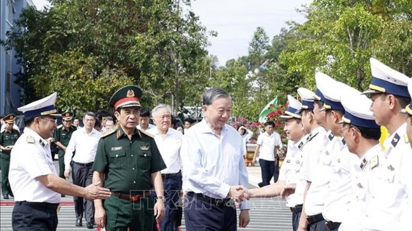 Tổng Bí thư Tô Lâm: Nâng cao sức mạnh bảo vệ chủ quyền biển, đảo Tây Nam