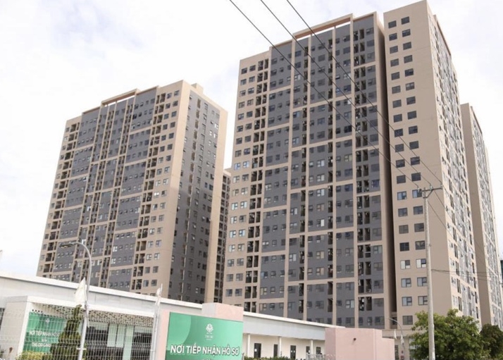 Một khu chung cư nhà ở xã hội trên địa bàn quận Liên Chiểu.