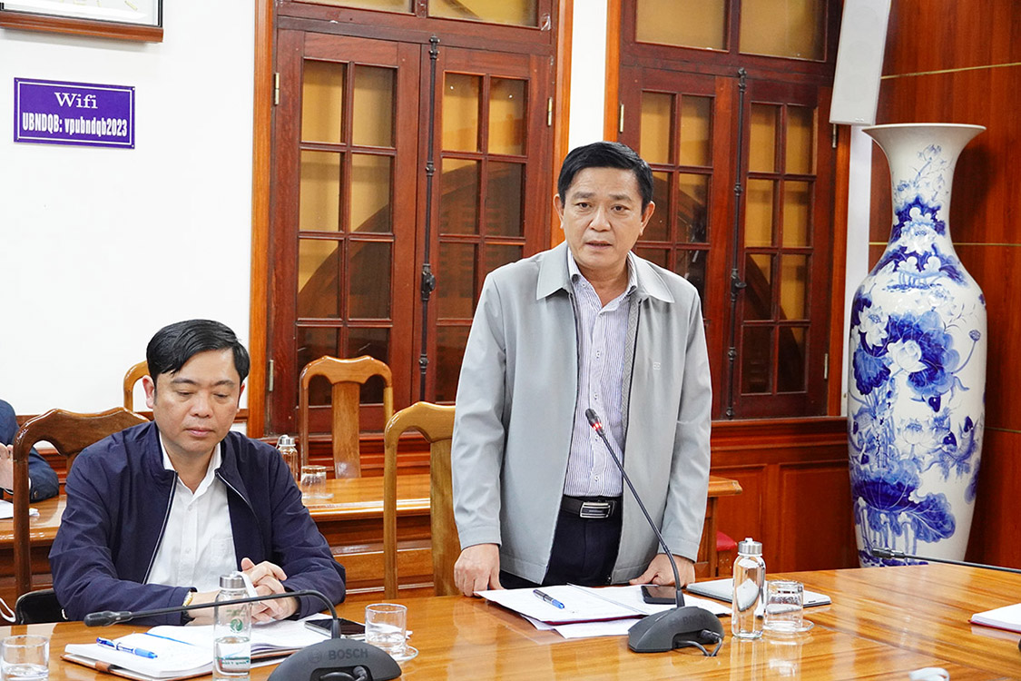 Các đại biểu phát biểu tại buổi làm việc