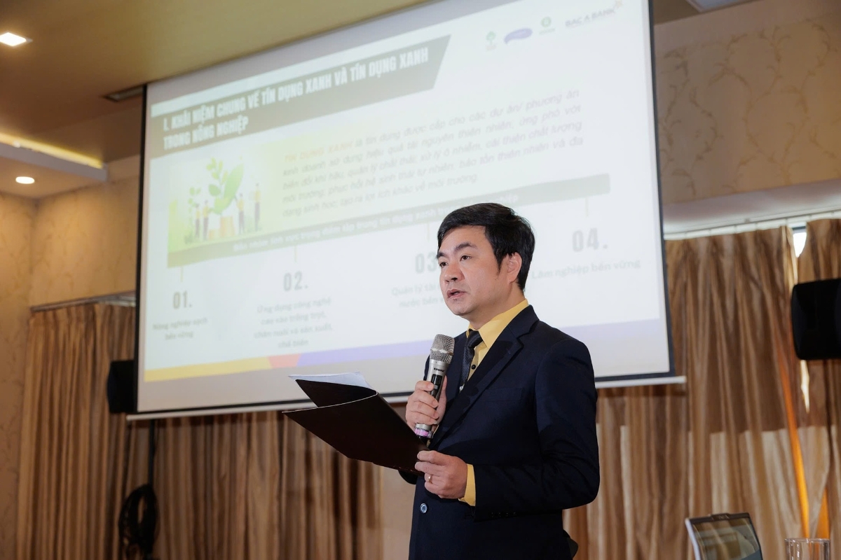 Theo ông Trần Khánh, tín dụng xanh trong lĩnh vực nông nghiệp không chỉ cung cấp vốn mà còn định hướng hành vi sản xuất và tiêu dùng theo hướng bền vững