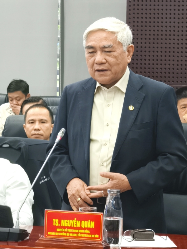 Tiến sỹ Nguyễn Quân, nguyên Ủy viên Trung ương Đảng, nguyên Bộ trưởng Bộ KHCN. &nbsp;Ảnh: Quang Hiếu