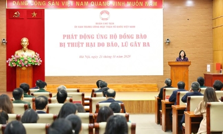 Ủy ban Trung ương MTTQ Việt Nam phát động ủng hộ đồng bào thiệt hại do bão lũ