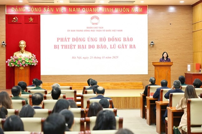  Quang cảnh Lễ phát động. Ảnh: Mặt trận.