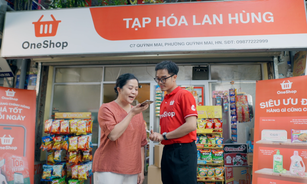 OneShop giúp tiểu thương ứng dụng công nghệ, hòa vào dòng chảy số hóa quốc gia.