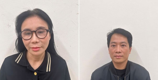 Đối tượng Phan Thị Mai và Hoàng Kim Khánh. Ảnh: Cổng thông tin điện tử Bộ Công an.