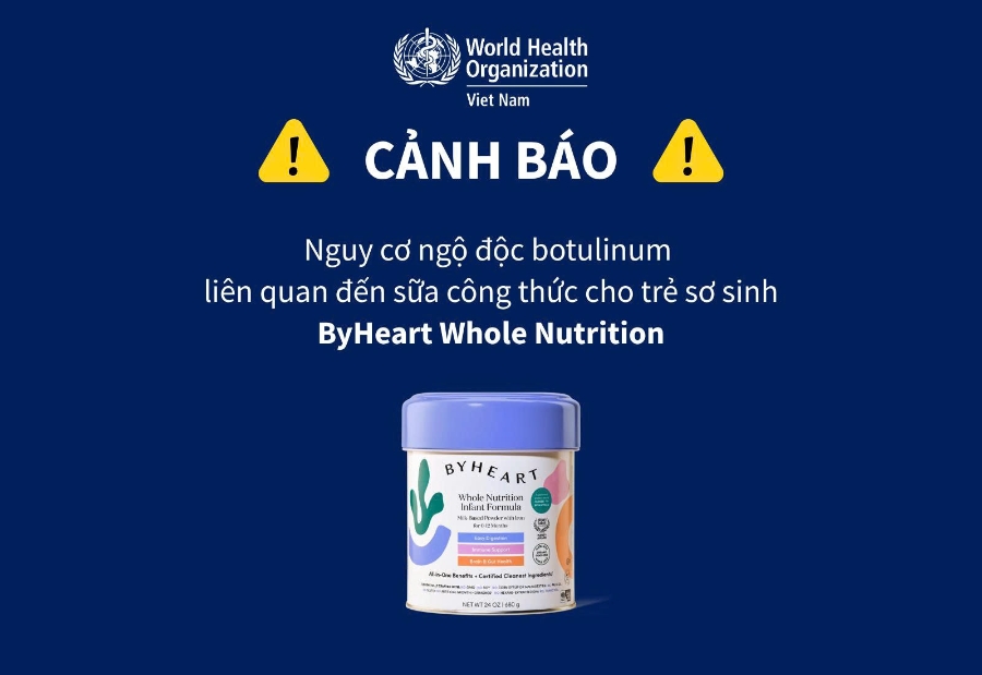 Cảnh báo của WHO liên quan đến sữa công thức cho trẻ sơ sinh.