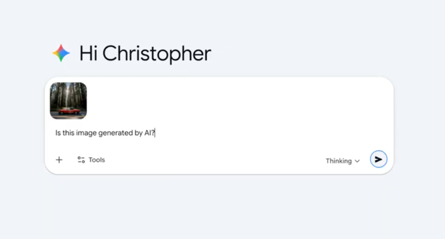 Tính năng phát hiện hình ảnh do Google AI tạo ra của Nano Banana Pro. Ảnh: Google