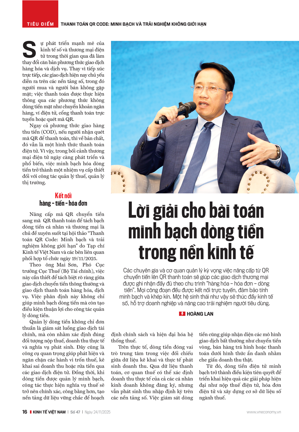 Lời giải cho bài toán minh bạch dòng tiền trong nền kinh tế - Ảnh 1