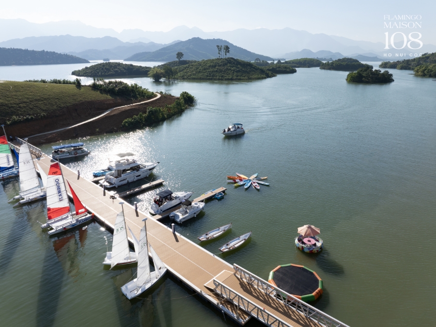 Bến du thuyền tại Flamingo Maison 108 Ho Nui Coc.