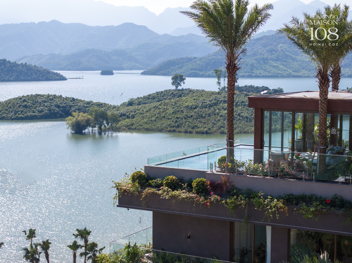 Cảnh quan Hồ Núi Cốc nhìn từ dự án Flamingo Maison 108.