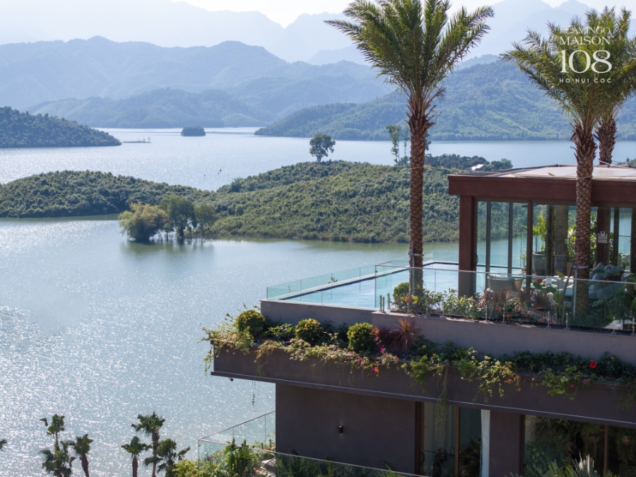 Cảnh quan Hồ Núi Cốc nhìn từ dự án Flamingo Maison 108.