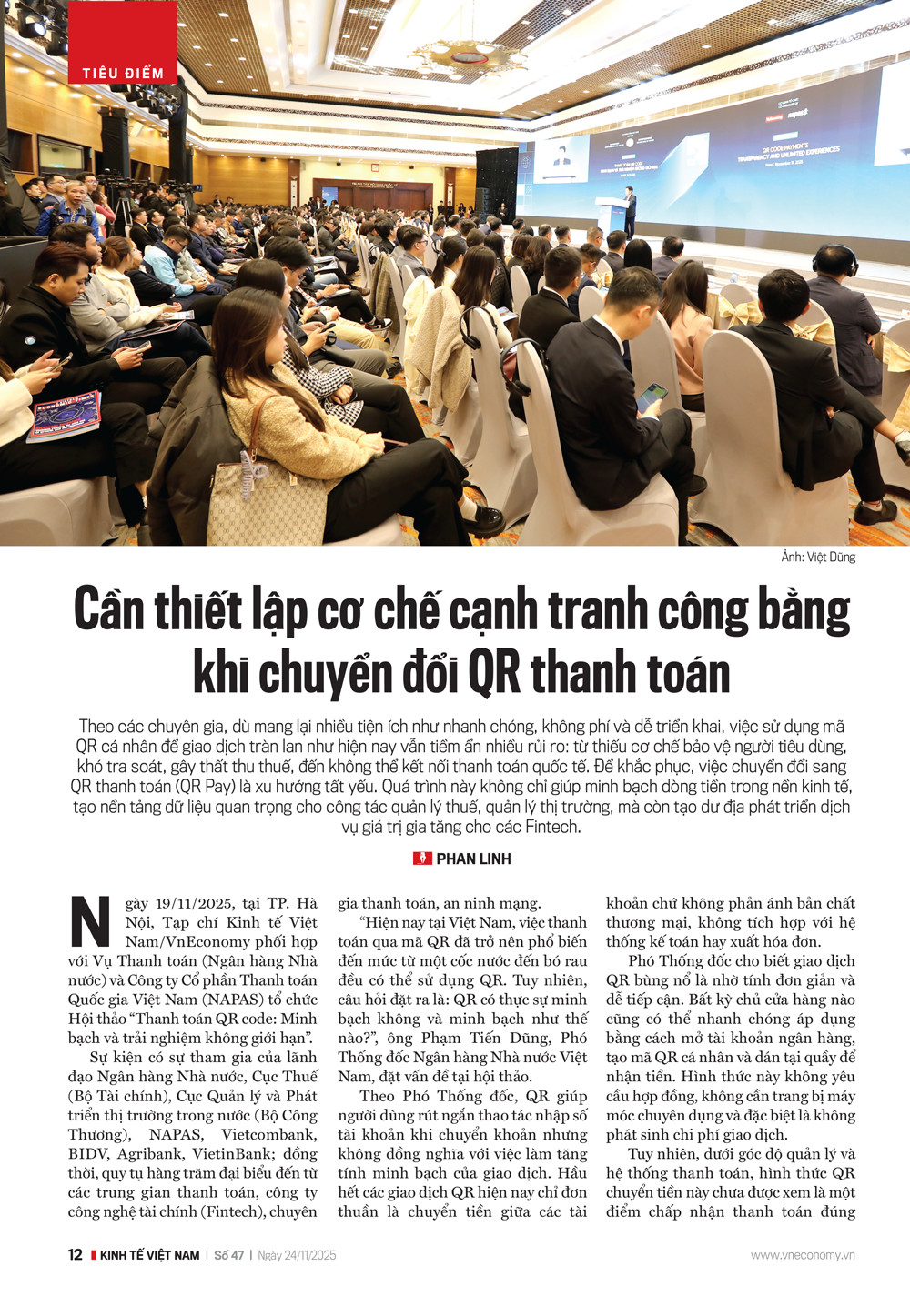 Cần thiết lập cơ chế cạnh tranh công bằng khi chuyển đổi QR thanh toán - Ảnh 1