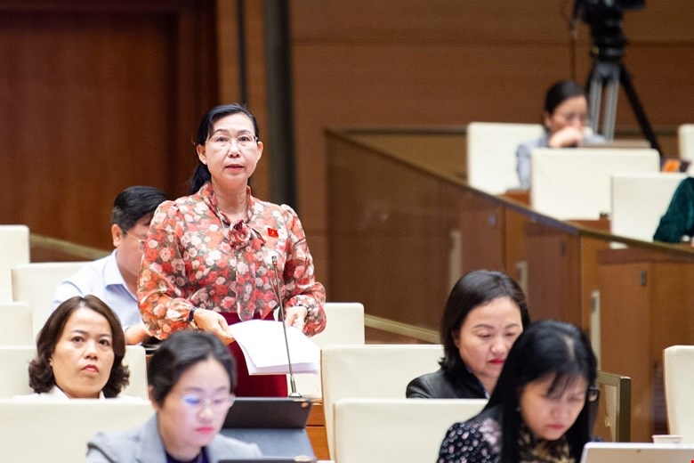Đại biểu Phan Thị Mỹ Dung (Đoàn đại biểu Quốc hội tỉnh Tây Ninh). Ảnh: Quốc hội.