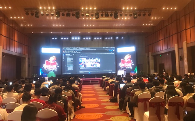 Một cuộc thi chung kết GDR DevFest MienTrung 2025 về AI - Ảnh: Ngô Anh Văn.