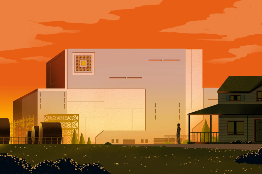 Một số cơ sở AI mới có diện tích tương đương khoảng 470 – 480 sân bóng tiêu chuẩn. Ảnh: Bloomberg